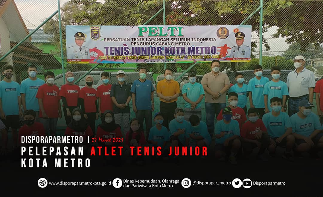 Pelepasan  Atlet Tenis Junior Kota Metro